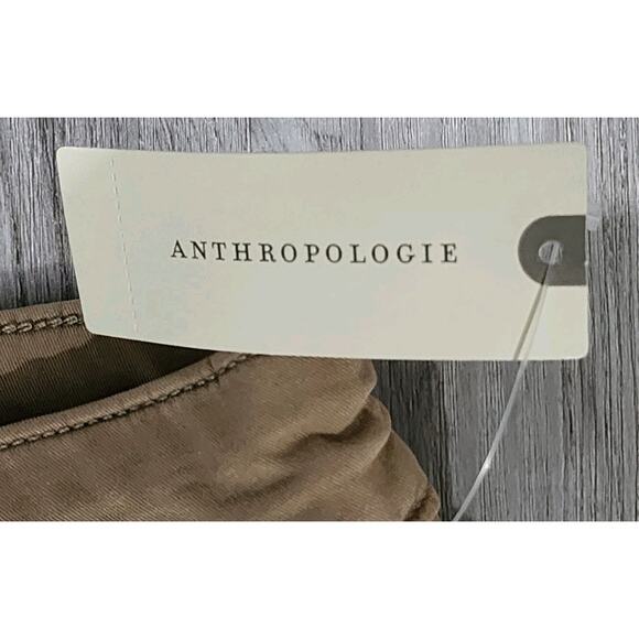 Anthropologie Pants 2 Women's Maeve The Colette Wide Leg Pleated Khaki Nwt $148 - Picture 7 of 13